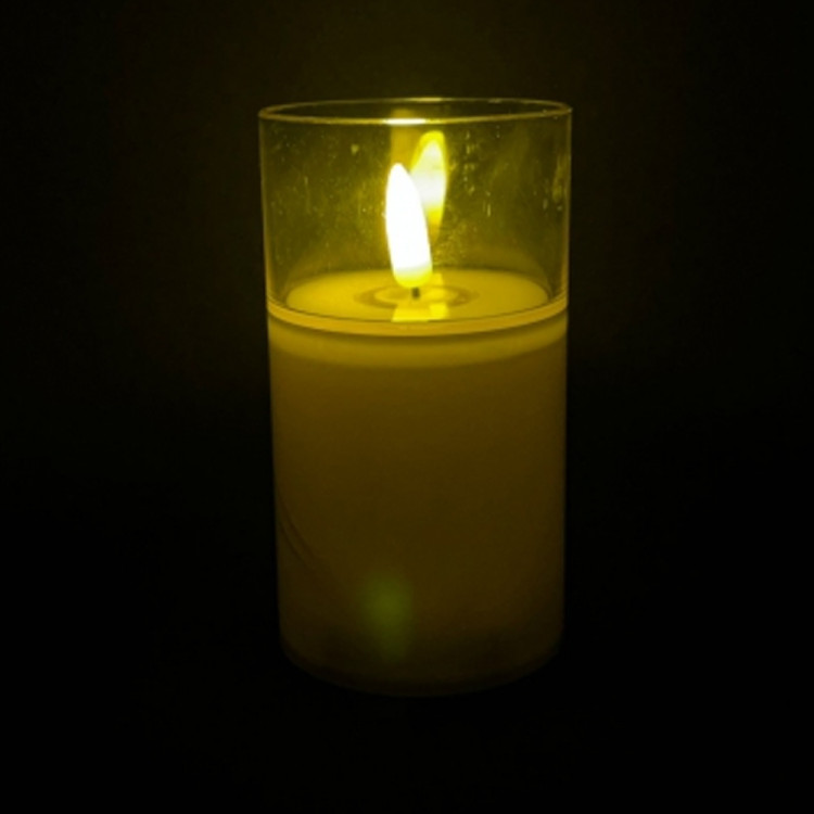 Świeczki LED 13.5 cm świeczka w obudowie wkłady LED do zniczy sl8817