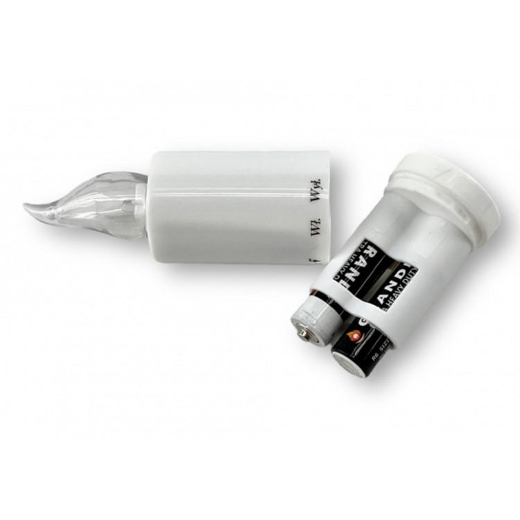 Wkład LED do znicza 3.7x 10.5 cm biały ciepły płomień Grande Milo