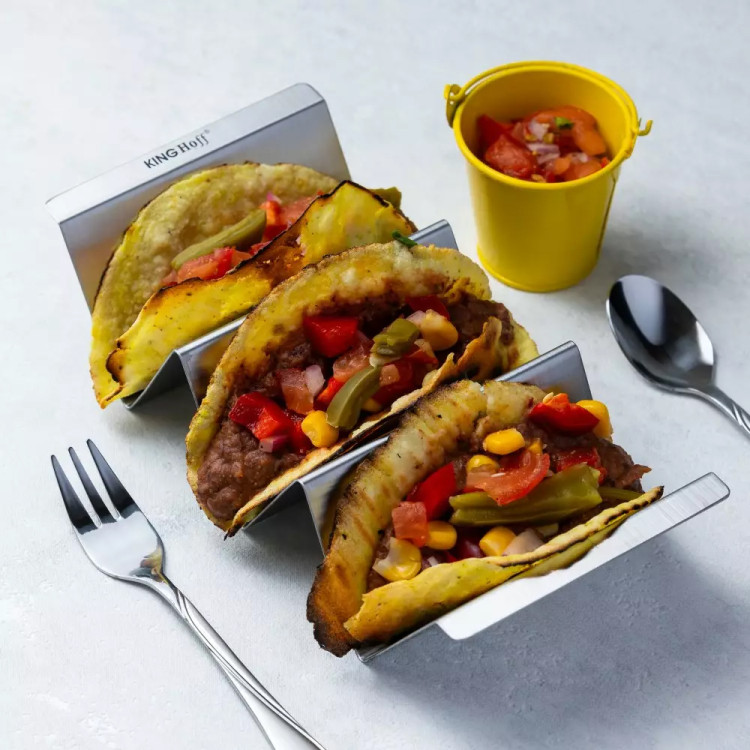 Stojak do serwowania Tacos stalowy uchwyt Kinghoff KH 1804