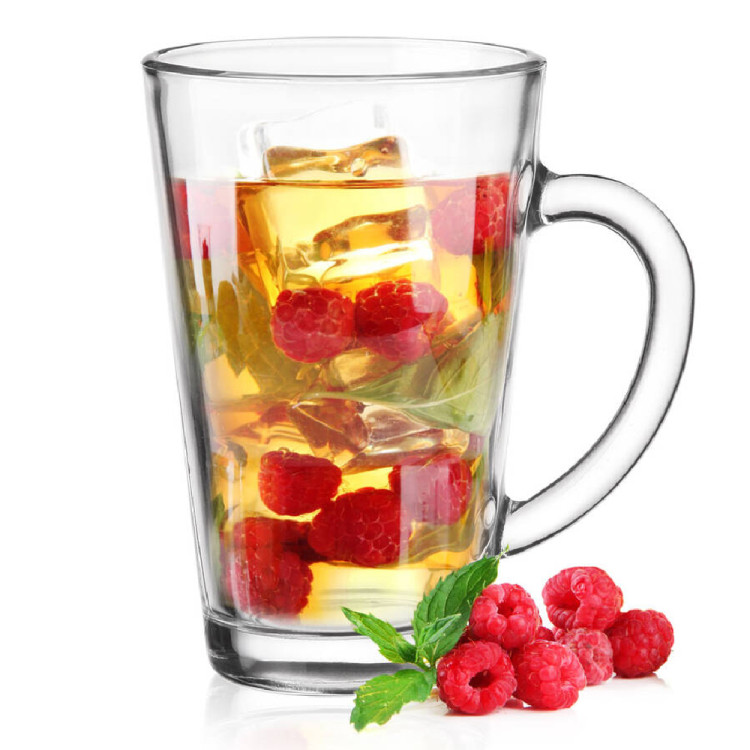 Szklanki do kawy herbaty z uchem 300 ml Glasmark Iwo komplet 6 sztuk