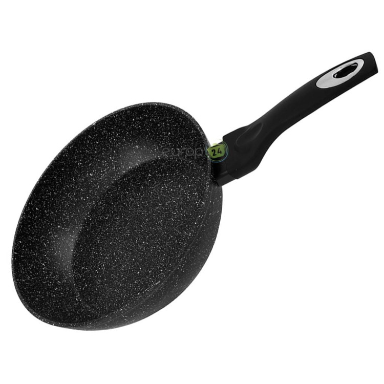 Patelnia głęboka z pokrywką 18 cm mała Krisberg KR 2676 powłoka marmurkowa indukcyjna gaz