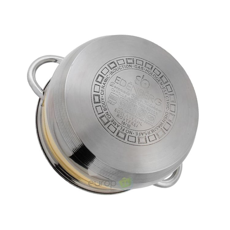 Garnki Edenberg EB 9981 Rondel + patelnia Zestaw garnków 12 elementów Żółte Garnki Edenberg EB 9981 Rondel + patelnia Zestaw garnków 12 elementów Żółte