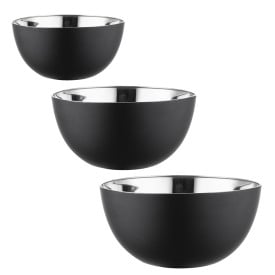 Miski metalowe czarne...