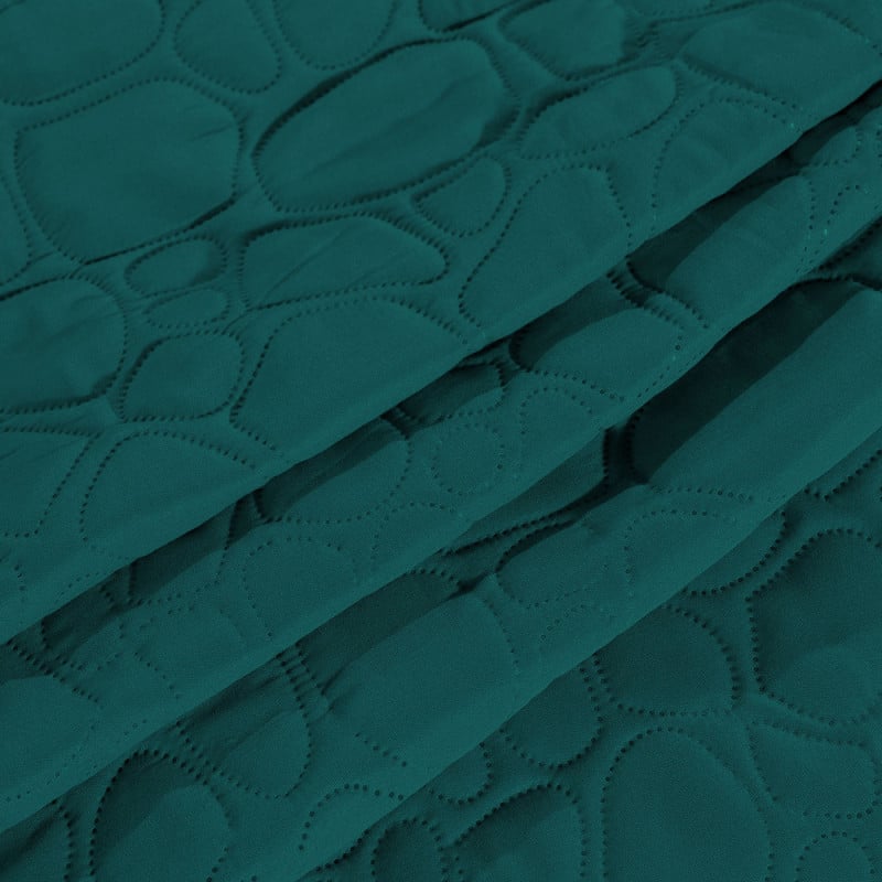 Narzuta na łóżko pikowana 170x210 cm Cotton World ciemna zieleń 2614