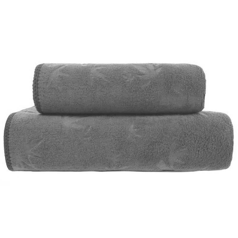 Komplet 6 ręczników kąpielowych 70x140 Cotton World szare mikrofibra szybkoschnące