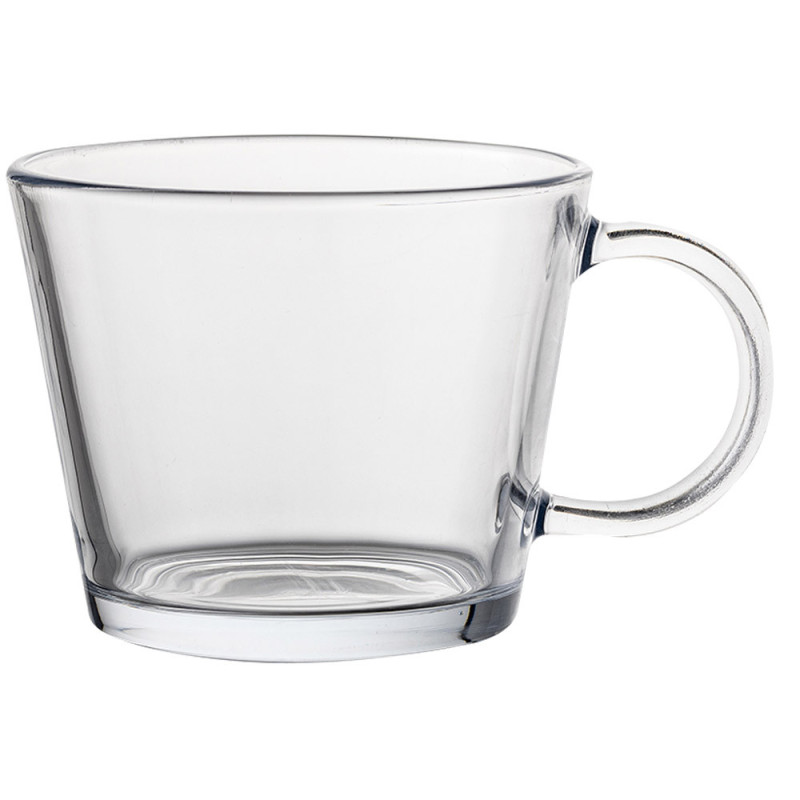 Kubki szklane 350 ml Florina Alma zestaw 6 szklanek z uchem