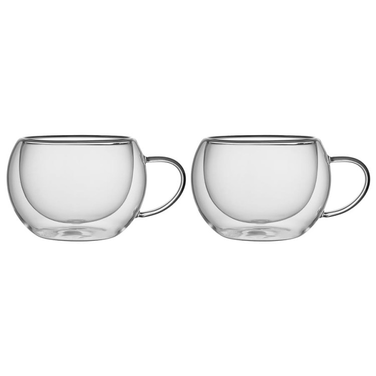 Szklanki termiczne RENZA do kawy 300 ml latte komplet 6 szt szklanek