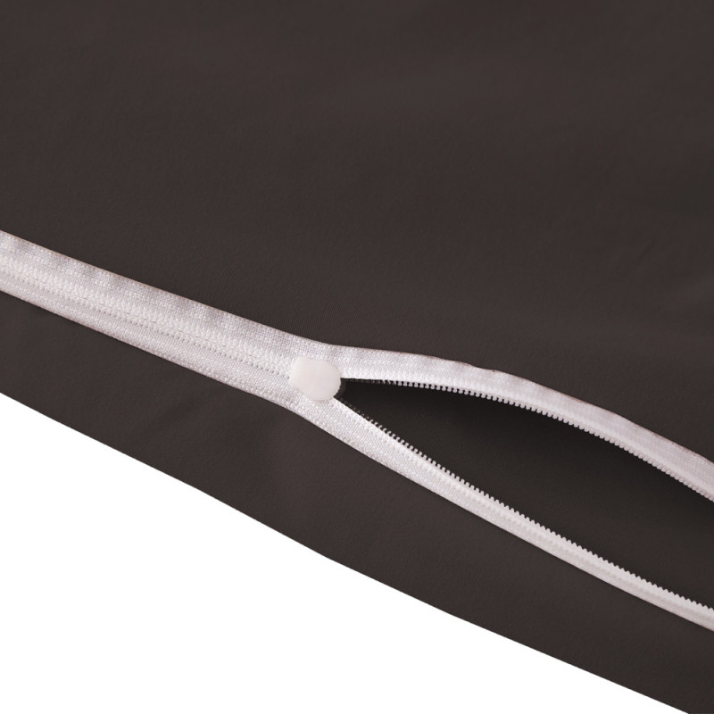 Pościel z falbanką 140x200 mikrofibra Cotton World 2 części 2590 brązowa