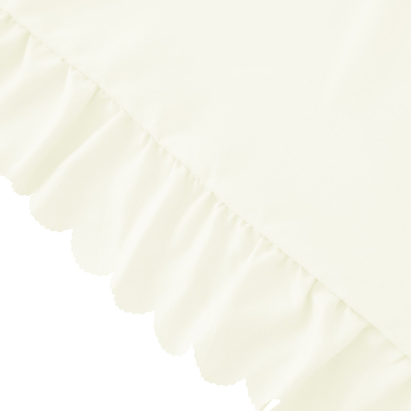 Pościel z falbanką 140x200 mikrofibra Cotton World 2 części 2594 kremowy