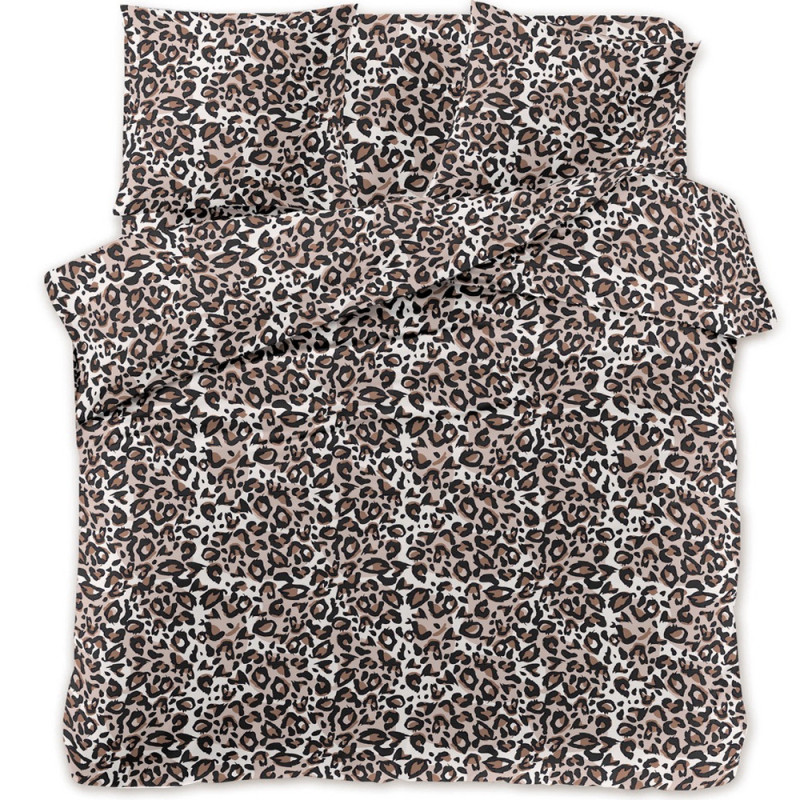 Pościel 140x200 bawełna satynowa Cotton World gruba 2 części 2666 panterka