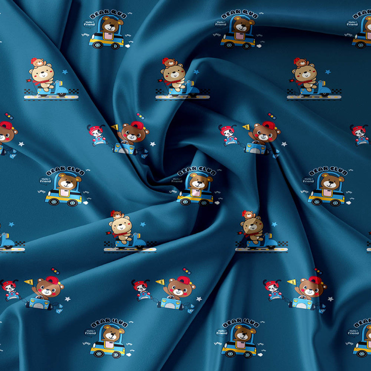 Pościel 160x200 dla dzieci bawełna satynowa 3D Cotton World gruba 3 części 2521 misie
