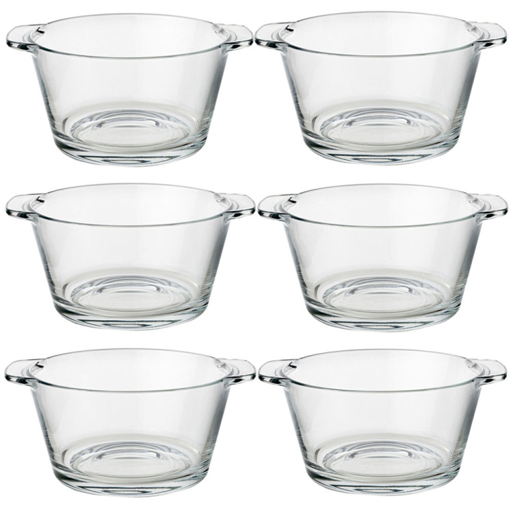 Salaterka flaczarka bulionówka prosta 17 cm Glasmark Krosno 400 ml zestaw 6 sztuk