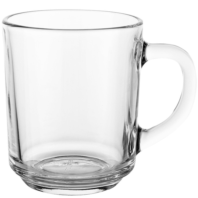 Kubek przezroczysty szklanka Florina Standard 250 ml zestaw 12 szklanek do kawy herbaty