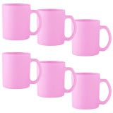 Kubki ceramiczne Glasmark Sonia 300 ml różowy matowy zestaw 6 kubków