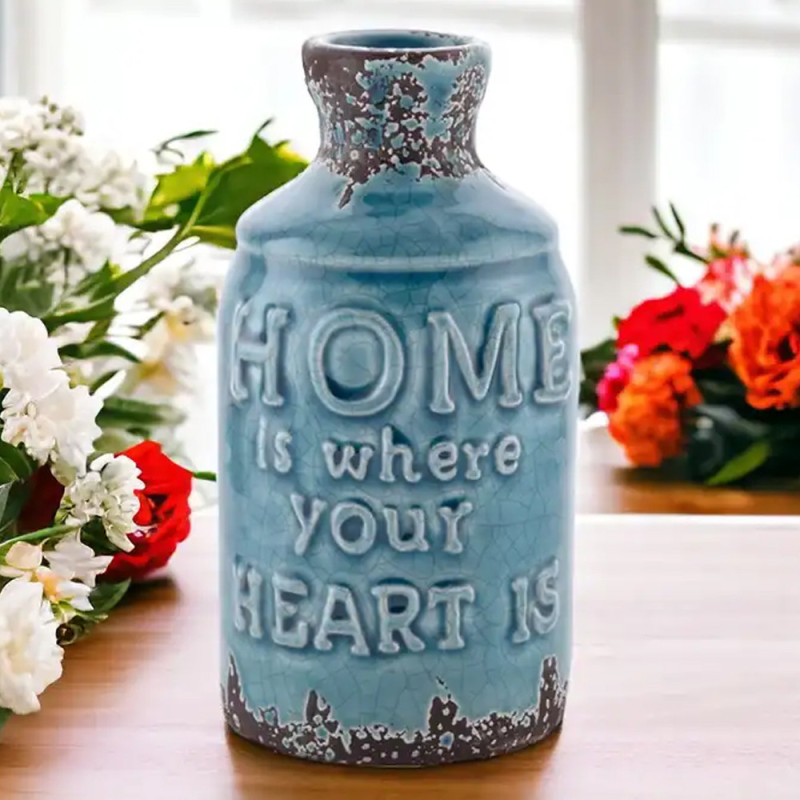 Wazon ceramiczny 16 cm niebieski Florina Home 9W 1016