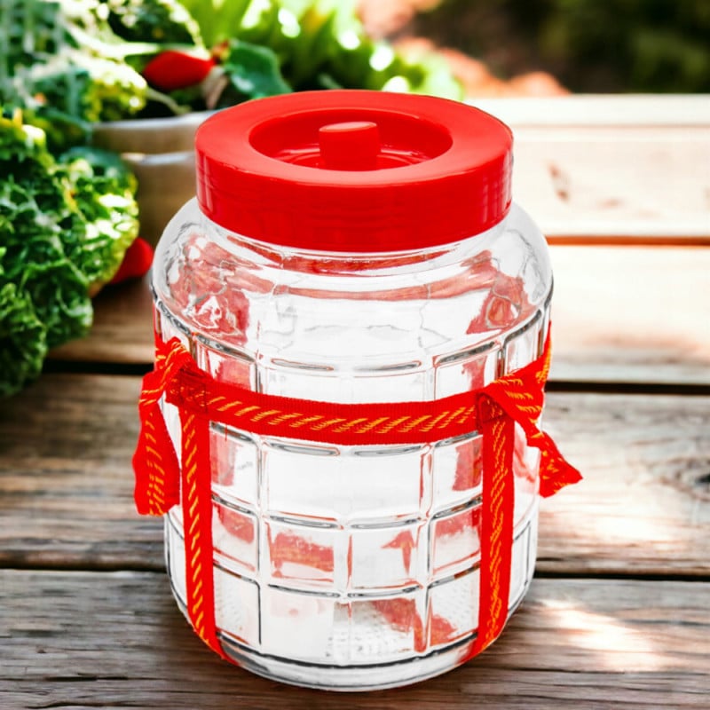 Słój szklany fermentacyjny z plastikową pokrywką 26 L duży do kiszenia, na wino, nalewki Tragar 29647