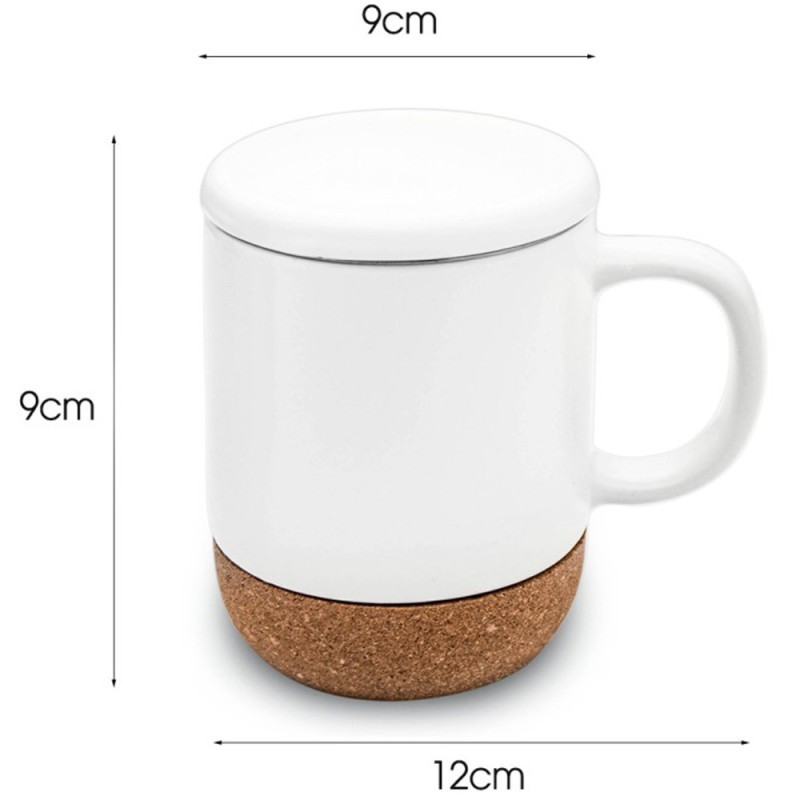 Kubek ceramiczny 380 ml z zaparzaczem biały Bella Fiore Meyerhoff BL-629
