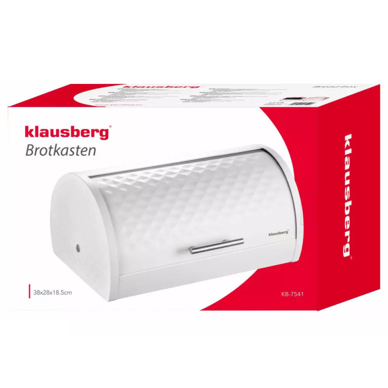 Chlebak metalowy czarny pojemnik na pieczywo Klausberg KB 7540