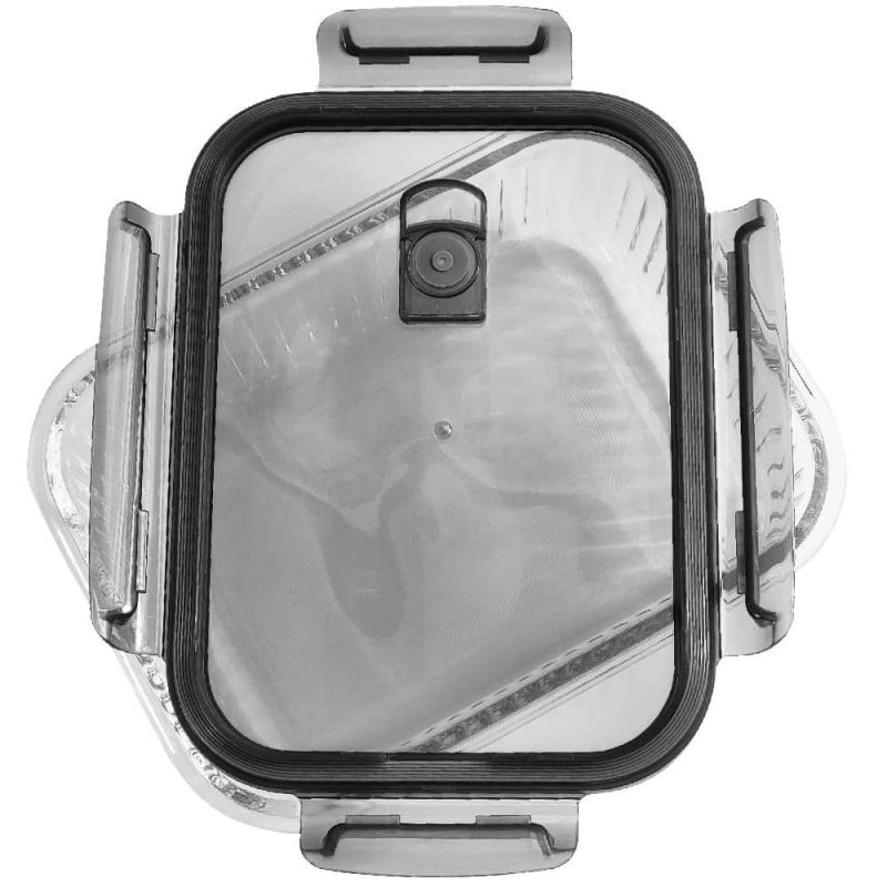 Zestaw 3 pojemników szklanych lunchbox MG Home Cucina 1500/1000/400 ml żaroodporne