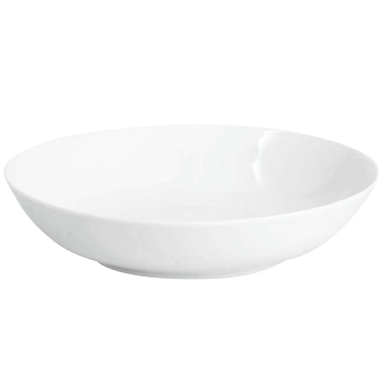Serwis obiadowy porcelanowy MG Home Classic 18 elementów zestaw talerzy dla 6 osób biały