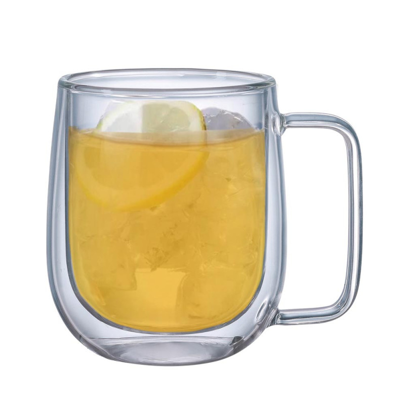 Szklanki termiczne 250 ml z uchem MG Home komplet 2 sztuki 7105023173
