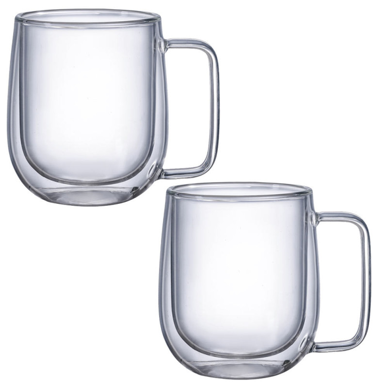 Szklanki termiczne 250 ml z uchem MG Home komplet 2 sztuki 7105023173