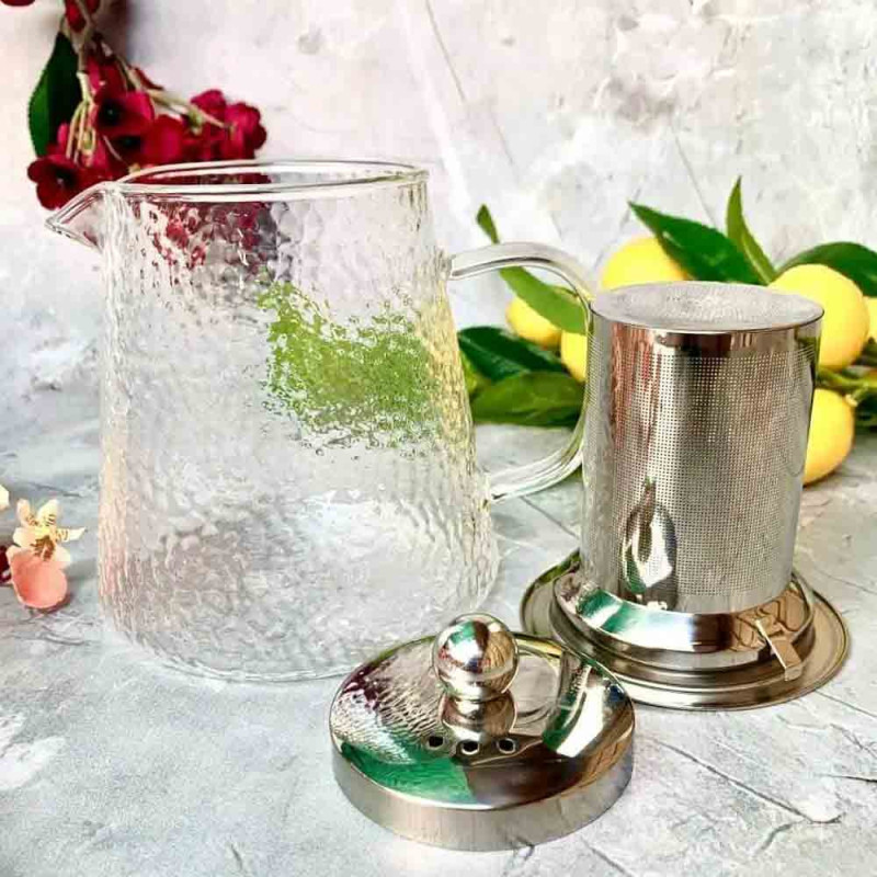 Zaparzacz 950 ml do herbaty ziół kawy z wkładem stalowym MG Home Arte