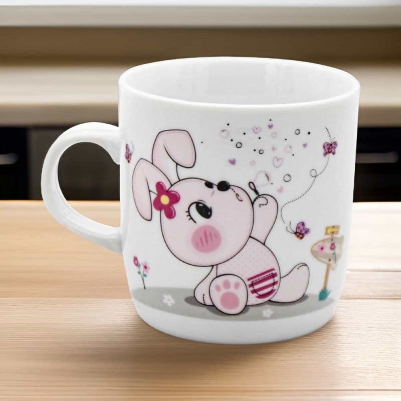 Kubek ceramiczny 230 ml mały kubeczek dla dziecka króliczek Tragar 40569