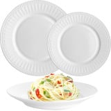 Zestaw obiadowy Florina Roma 18 elementów białe talerze serwis dla 6 osób