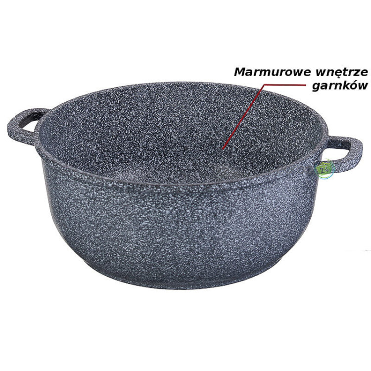 Garnki marmurowe Edenberg EB 8010 Zestaw 3 garnków na indukcję Garnki marmurowe Edenberg EB 8010 Zestaw 3 garnków na indukcję