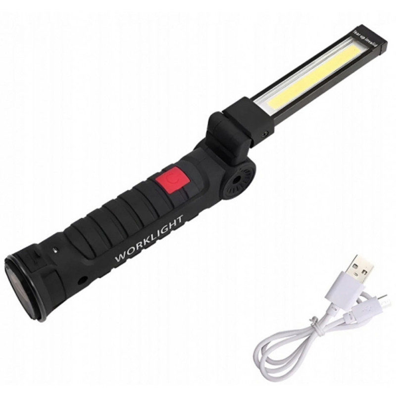 Latarka warsztatowa LED ładowanie USB latarka składana