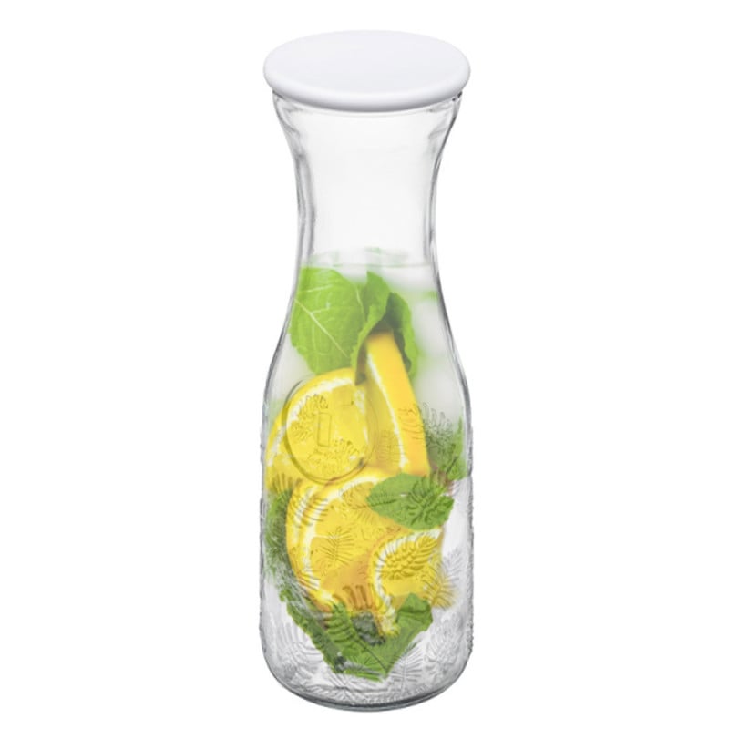 Karafka szklana 1000 ml z pokrywką do wody soków napojów lemoniady Kayla Galicja 11284