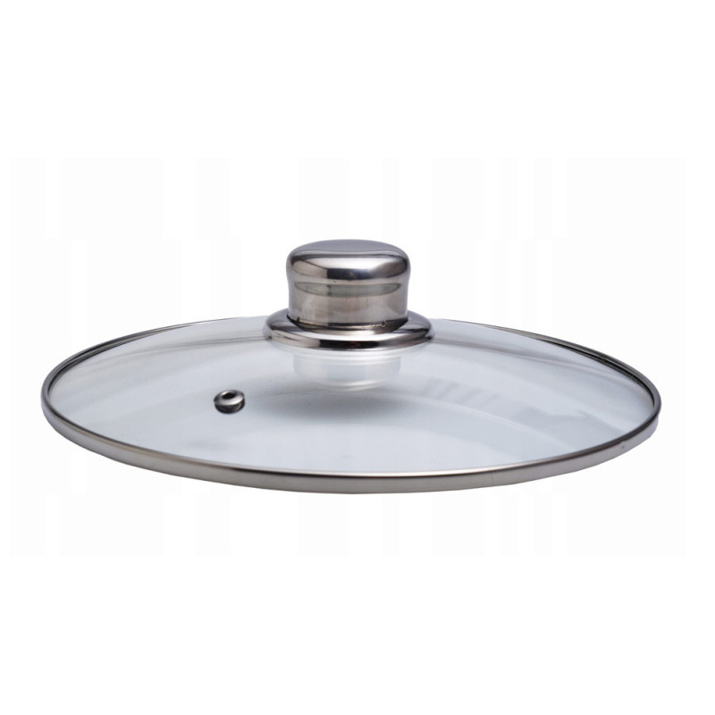 Garnek stalowy 4.5 L z pokrywką 20 cm nierdzewny Kamille 5401 indukcja gaz