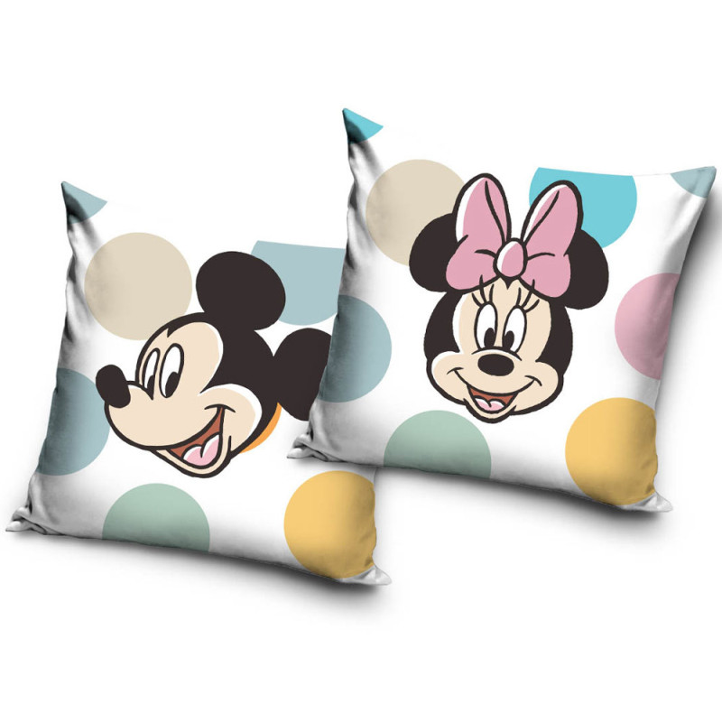 Poszewka dwustronna velvetowa dla dzieci 40x40 cm na jaśka Myszka Mickey Minnie realistyczny wzór MM 2296082