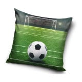 Poszewka dwustronna velvetowa dla dzieci 40x40 cm na jaśka Piłka nożna realistyczny wzór PNL 215074