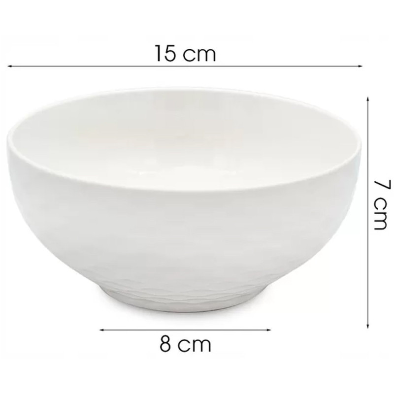 Salaterka porcelanowa biała 750 ml miska zestaw 6 sztuk bulionówka flaczarka Alis Bella Fiore Tragar 42400