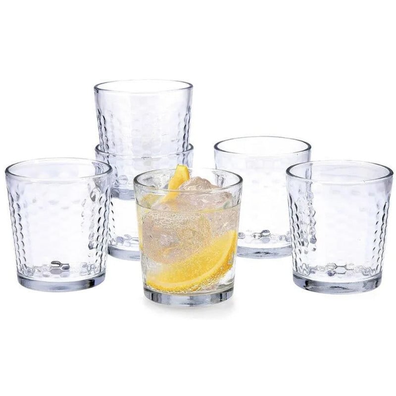 Szklanki do napojów soków drinków Florina Elva zestaw 6 szklanek 365 ml