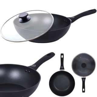 Wok z pokrywką 28 cm...