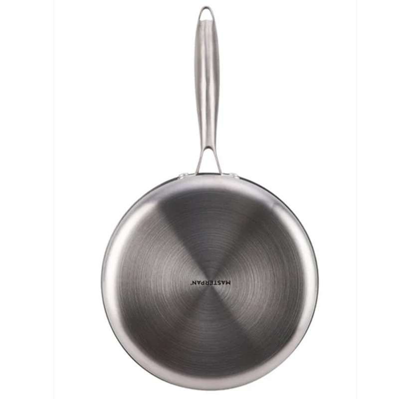 Patelnia stalowa głęboka 28 cm z pokrywką indukcja gaz Masterpan MP 2339