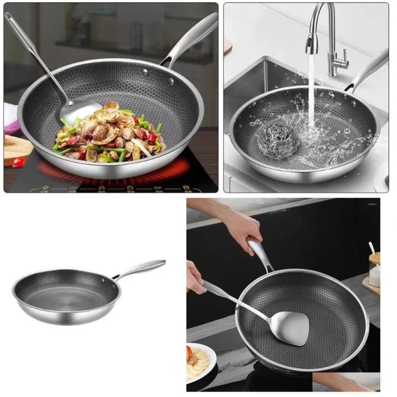 Patelnia stalowa 24 cm powłoka "plaster miodu" indukcja gaz Masterpan MP 2333