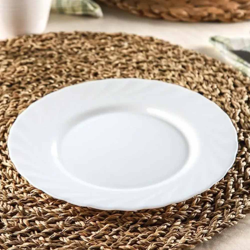 Talerzyki deserowe szklane 15.5 cm zestaw 6 sztuk spodek na ciasto deser Trianon Luminarc