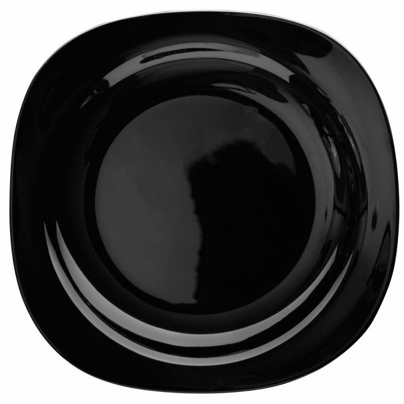 Serwis obiadowy 36 elementów dla 12 osób MG Home Pavia Black  zestaw talerzy czarne talerze