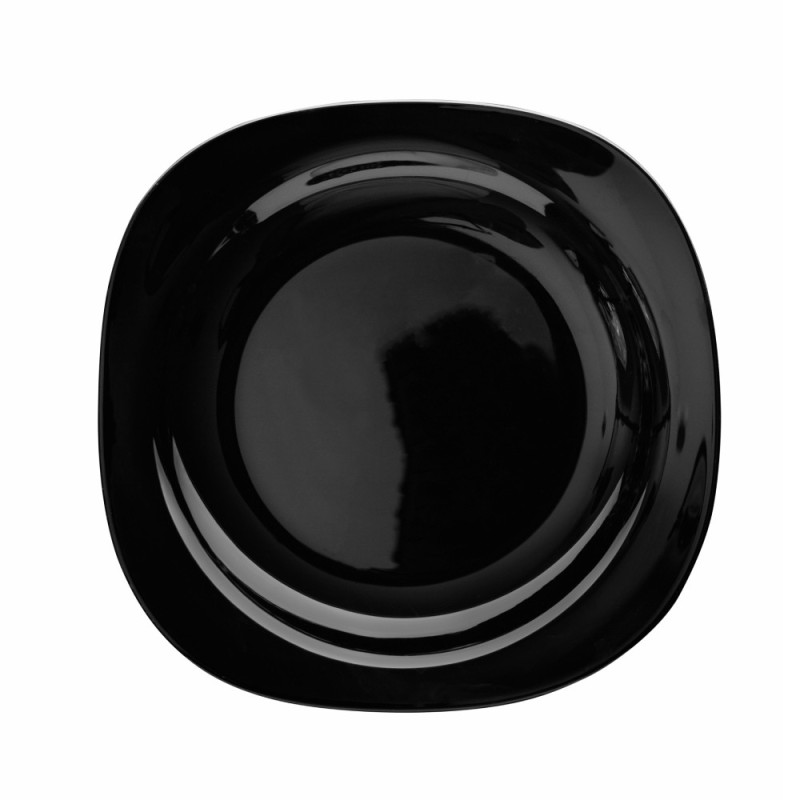 Serwis obiadowy 36 elementów dla 12 osób MG Home Pavia Black  zestaw talerzy czarne talerze