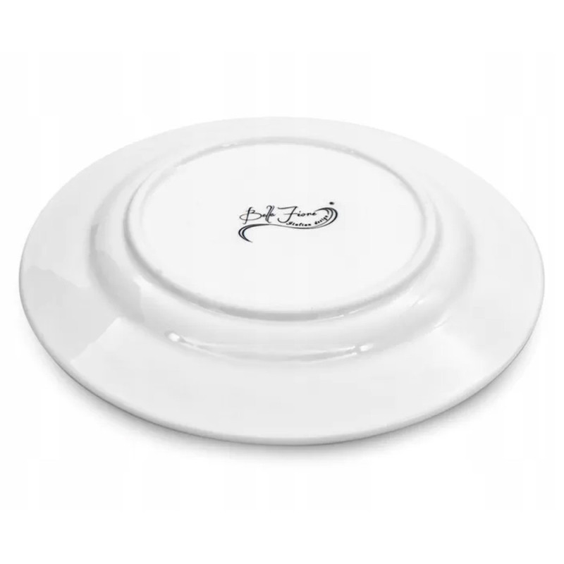Serwis kawowy dla 2 osób Bella Fiore porcelana zestaw filiżanek ze spodkami 2+2 biały Alis Tragar 42395