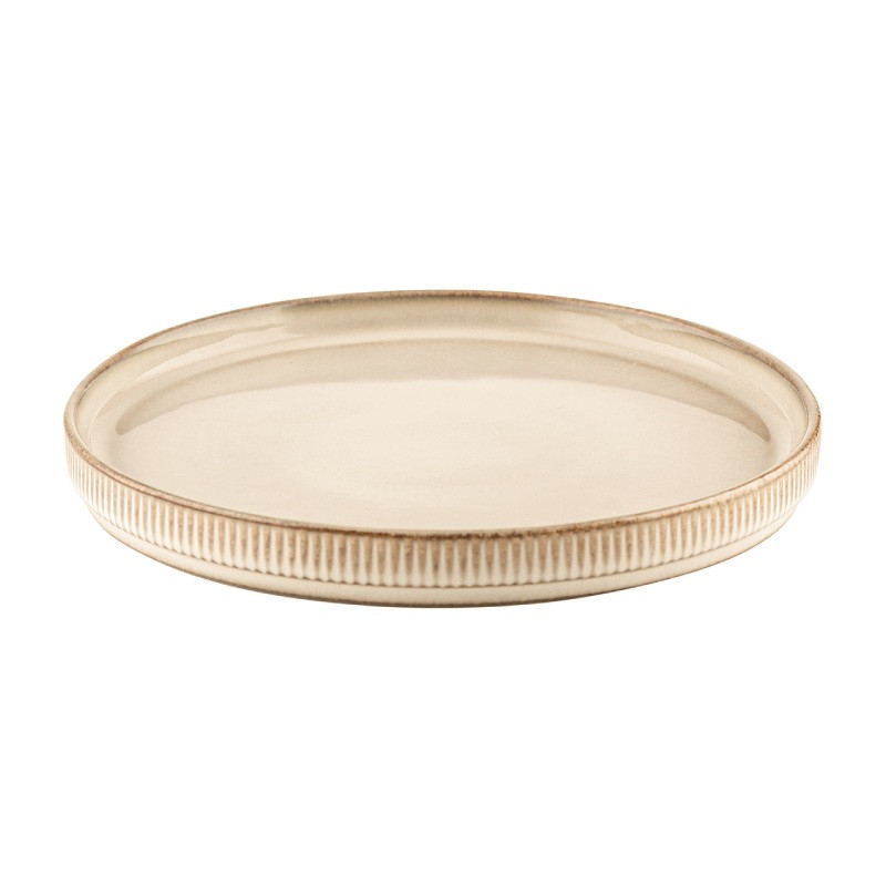 Serwis obiadowy porcelanowy GierekHoff Evie 30 elementów z salaterkami i kubkami zestaw talerzy dla 6 osób retro 1211