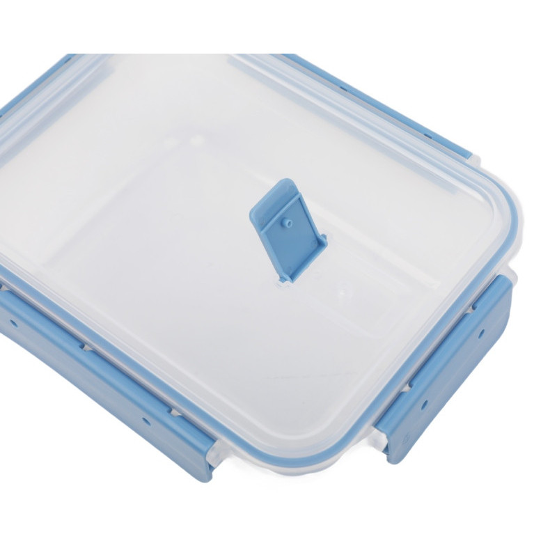 Pojemniki prostokątne lunchbox MG Home Misto zestaw 4 sztuk hermetyczne 2500/1350/600/250 ml niebieskie