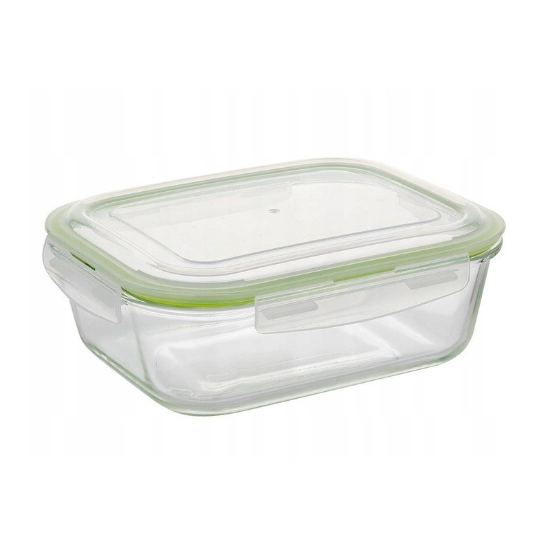 Pojemniki szklane zestaw 6 sztuk na żywność jedzenie Florina Frigo pudełko śniadaniówka lunchbox okrągłe prostokątne hermetyczne