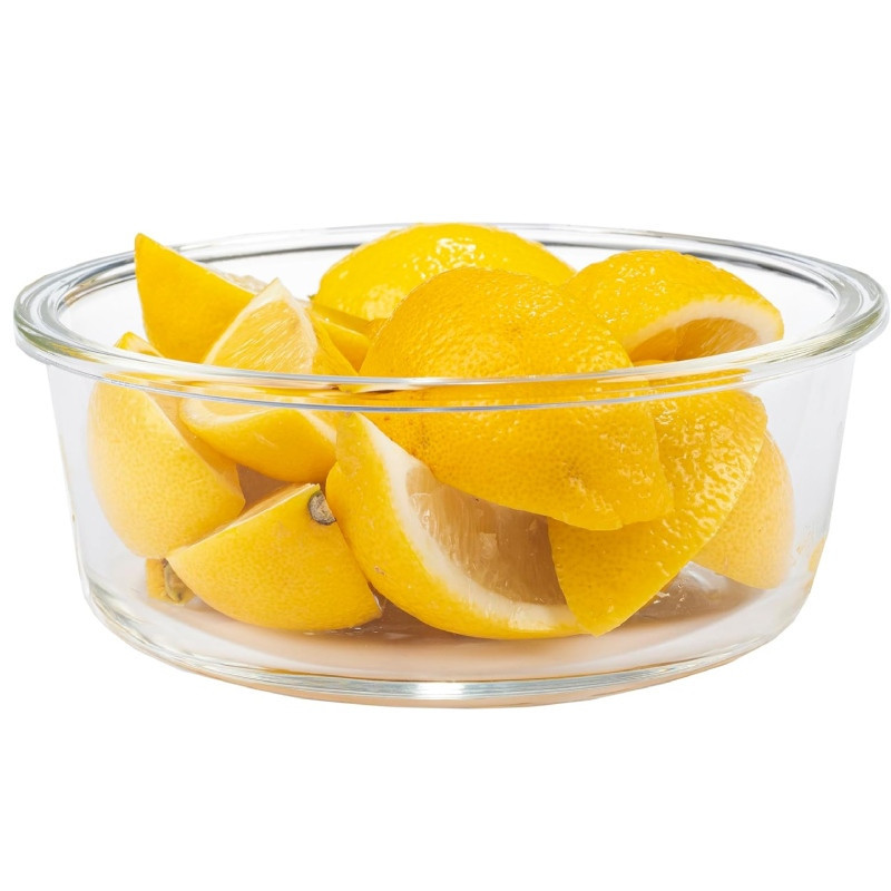 Pojemniki szklane okrągłe lunchbox Florina Frigo zestaw 3 sztuki żaroodporne hermetyczne 620 ml