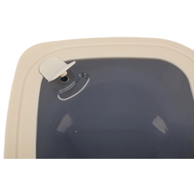 Pojemniki kwadratowe lunchbox MG Home Misto zestaw 4 sztuk hermetyczne 2500/1500/960/520 ml szare