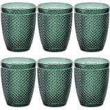 Szklanki do wody 260 ml niskie Florina Alexis Emerald szmaragdowe zestaw 6 sztuk
